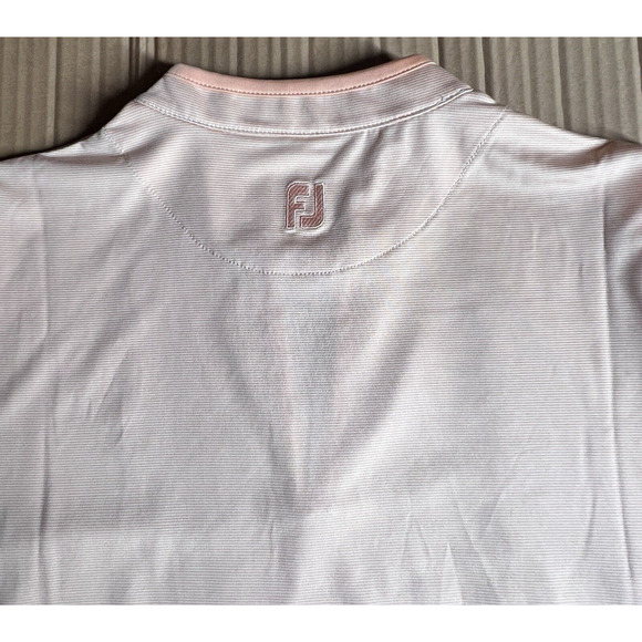 FJ FootJoy Peach Golf Tennis Sleeveless Tank Blouse Womens Large V Neck Athletic - Picture 9 of 12